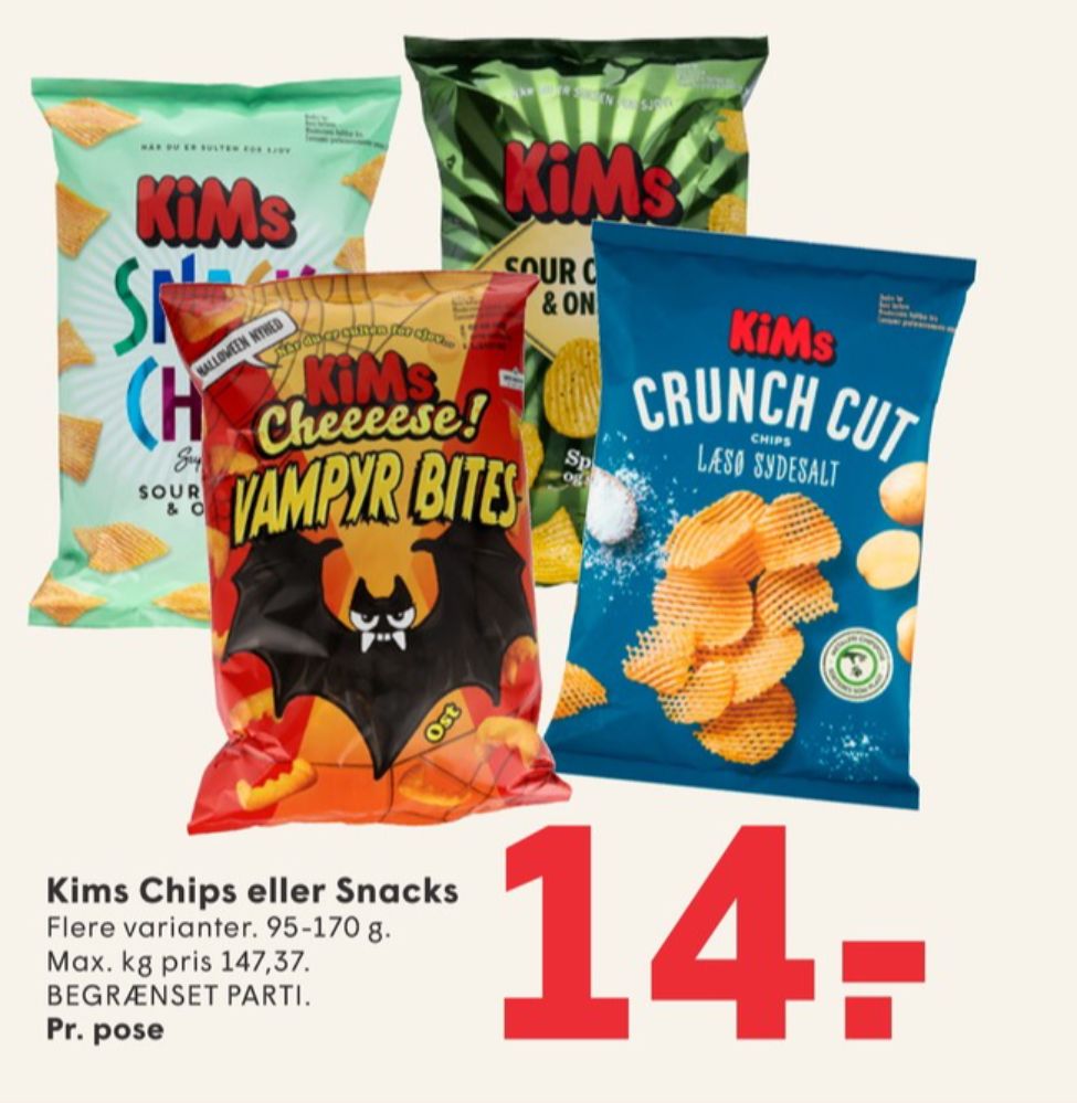 Kims, Crunch Cut Chips Læsø Sydesalt