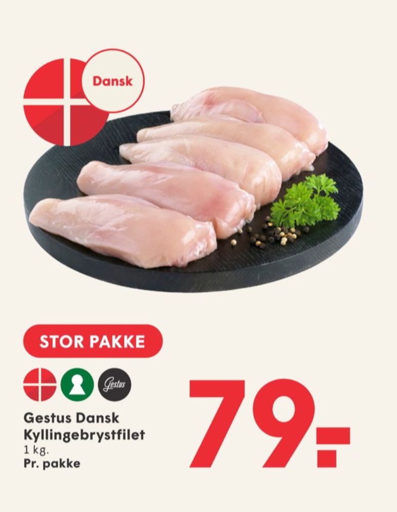 Gestus, Kyllingebrystfilet