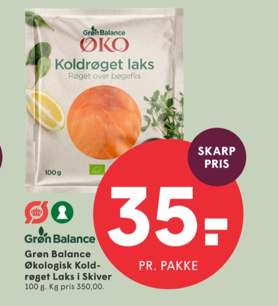 Grøn Balance, Laks i skiver