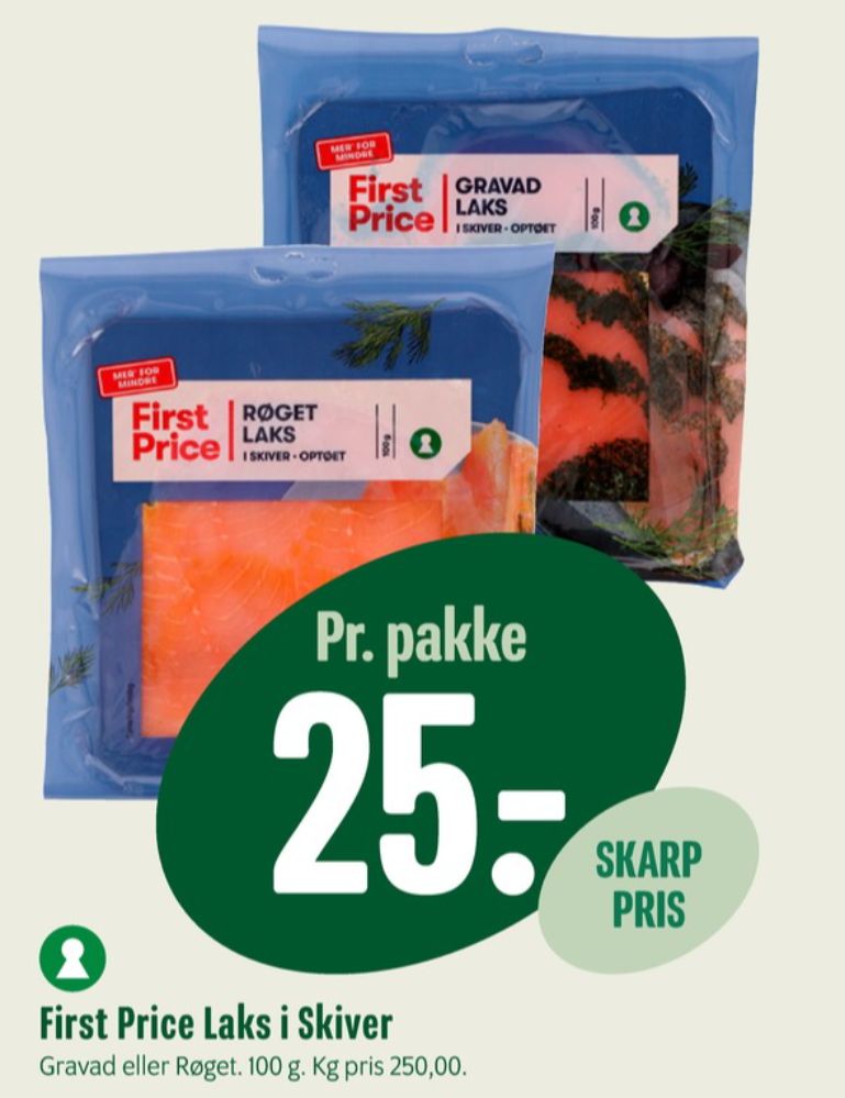 First Price, Laks i skiver