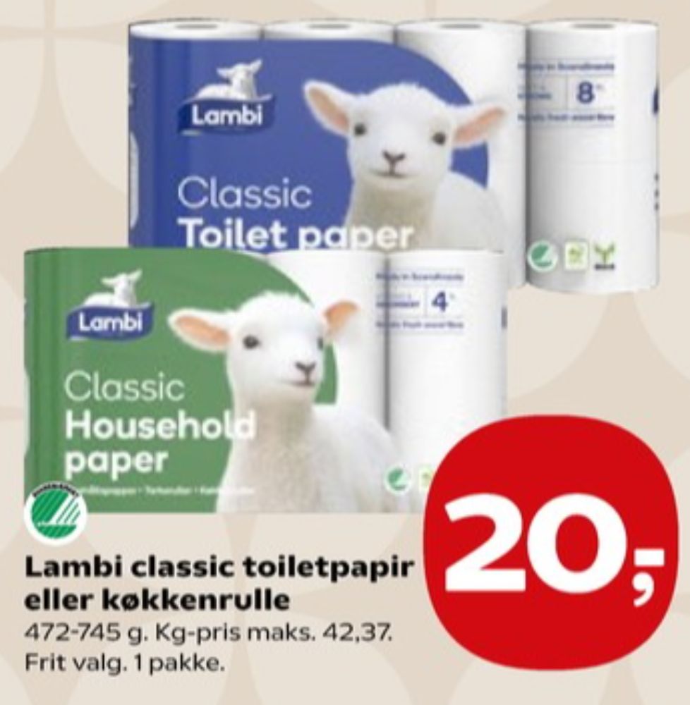 Lambi Classic, Toiletpapir