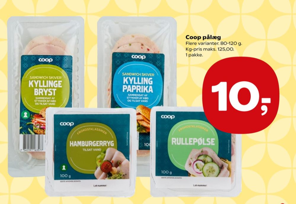 Coop, Kyllingebryst - sandwich skiver