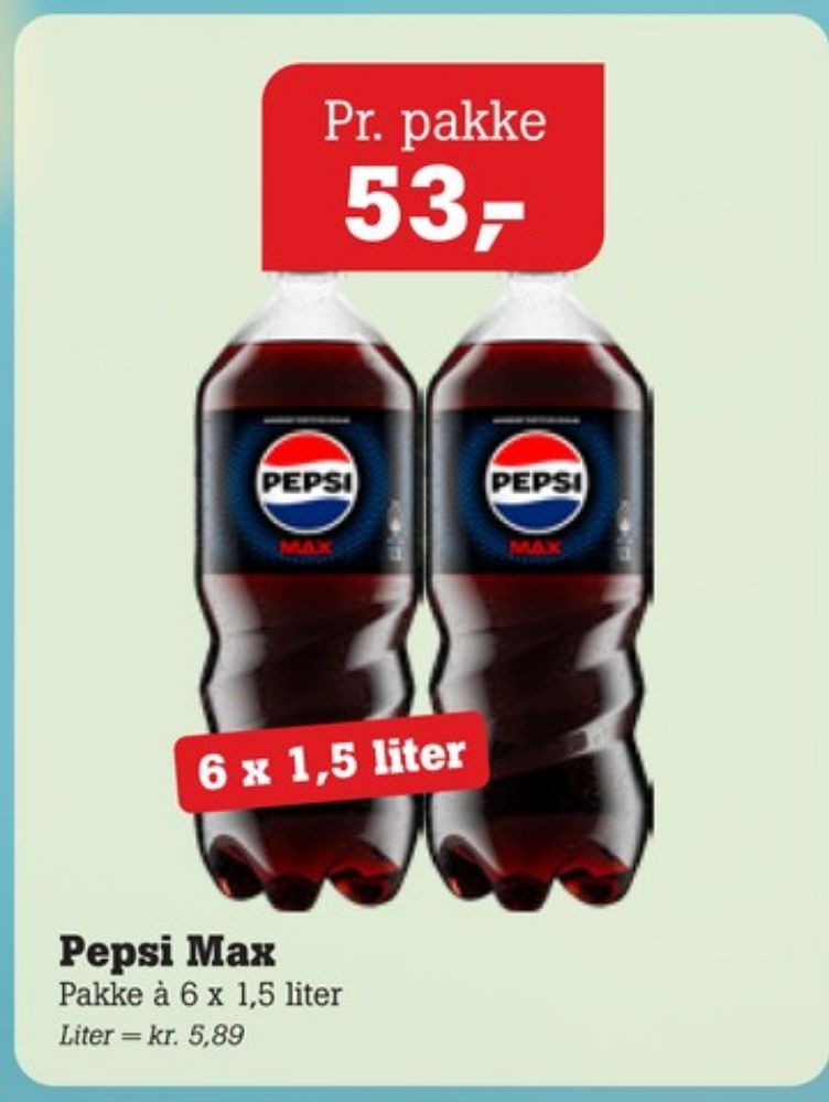 Pepsi Max, Cola 6 pk.