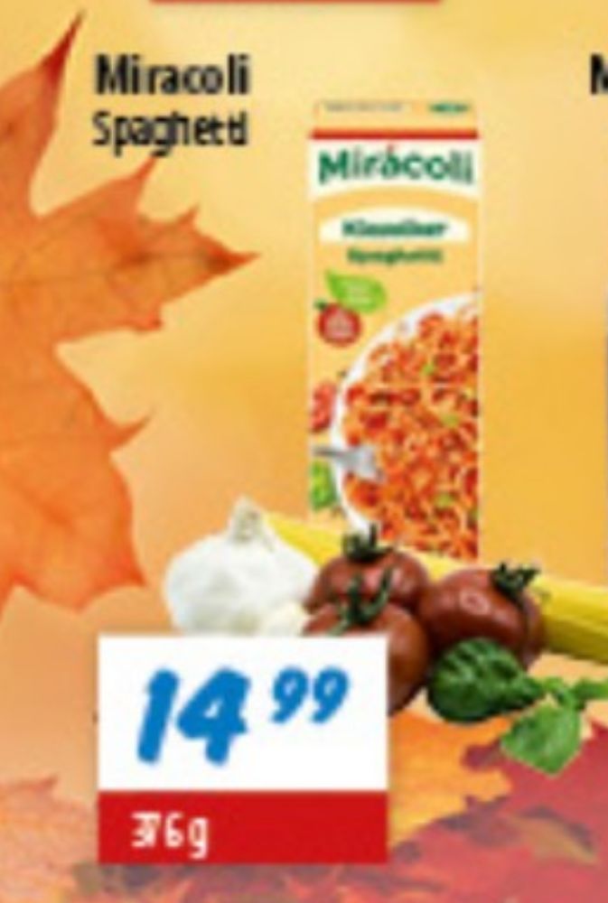 Mirácoli, Pastaretter