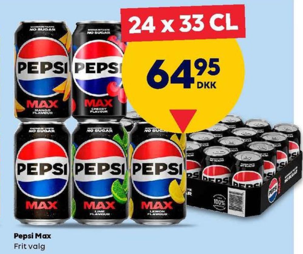 Pepsi Max Cherry, Cola 24 pk.