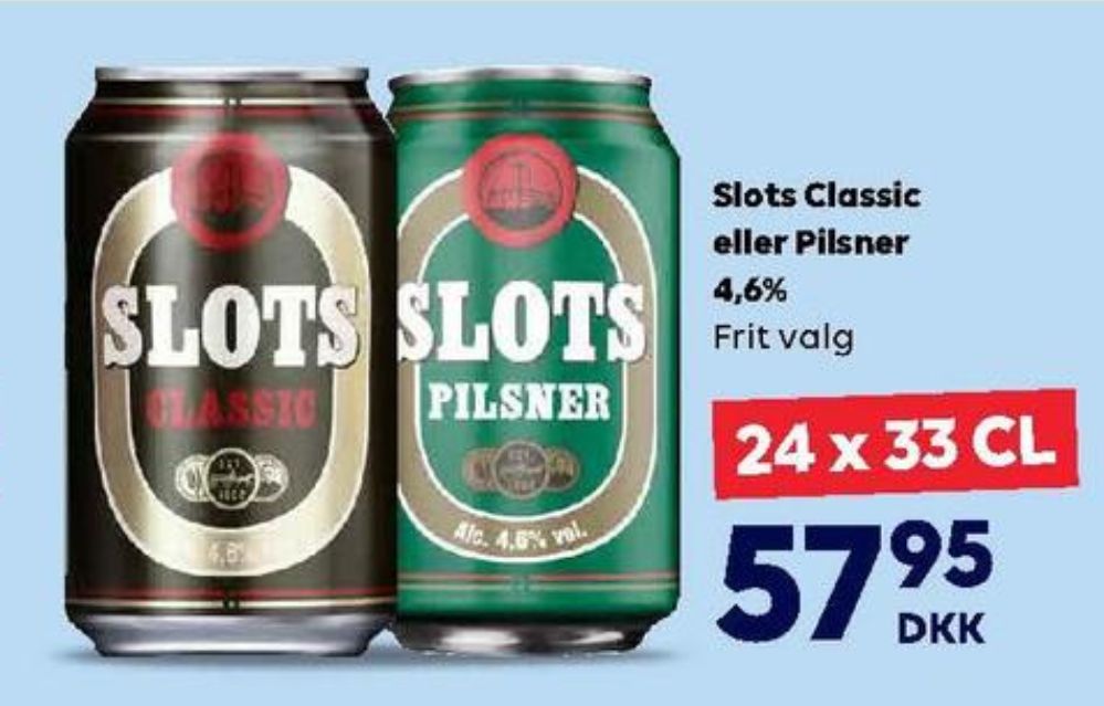Slots Classic, Øl 24 pk.