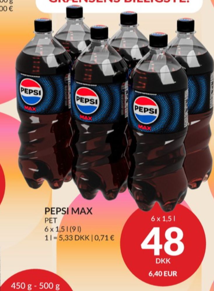 Pepsi Max, Cola 6 pk.