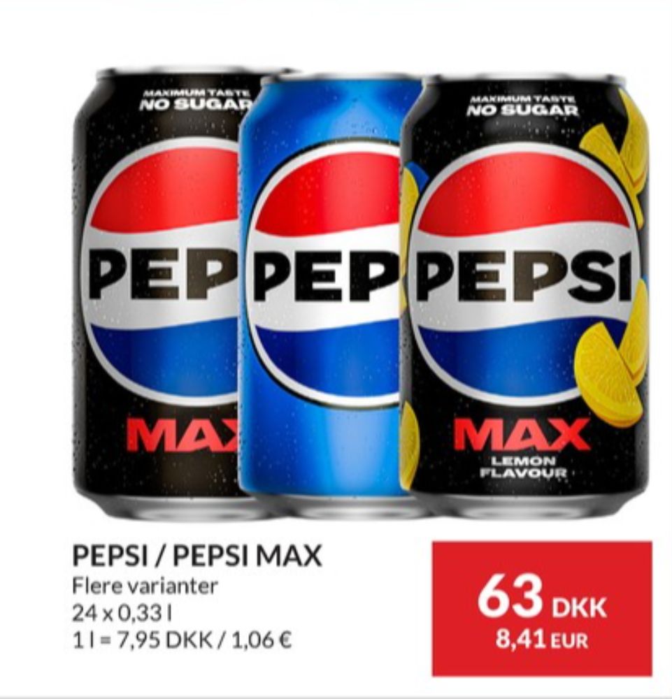 Pepsi Max, Cola 24 pk.