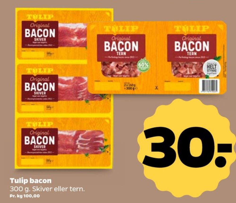 Tulip, Baconskiver