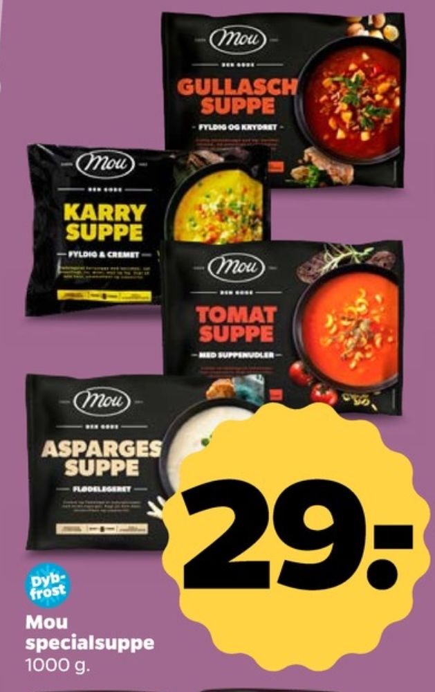Mou, Aspargessuppe