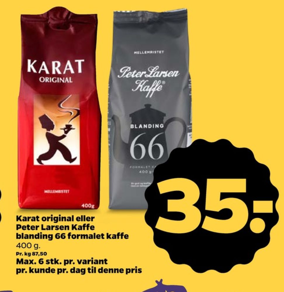 Karat Original, Kaffe Formalet