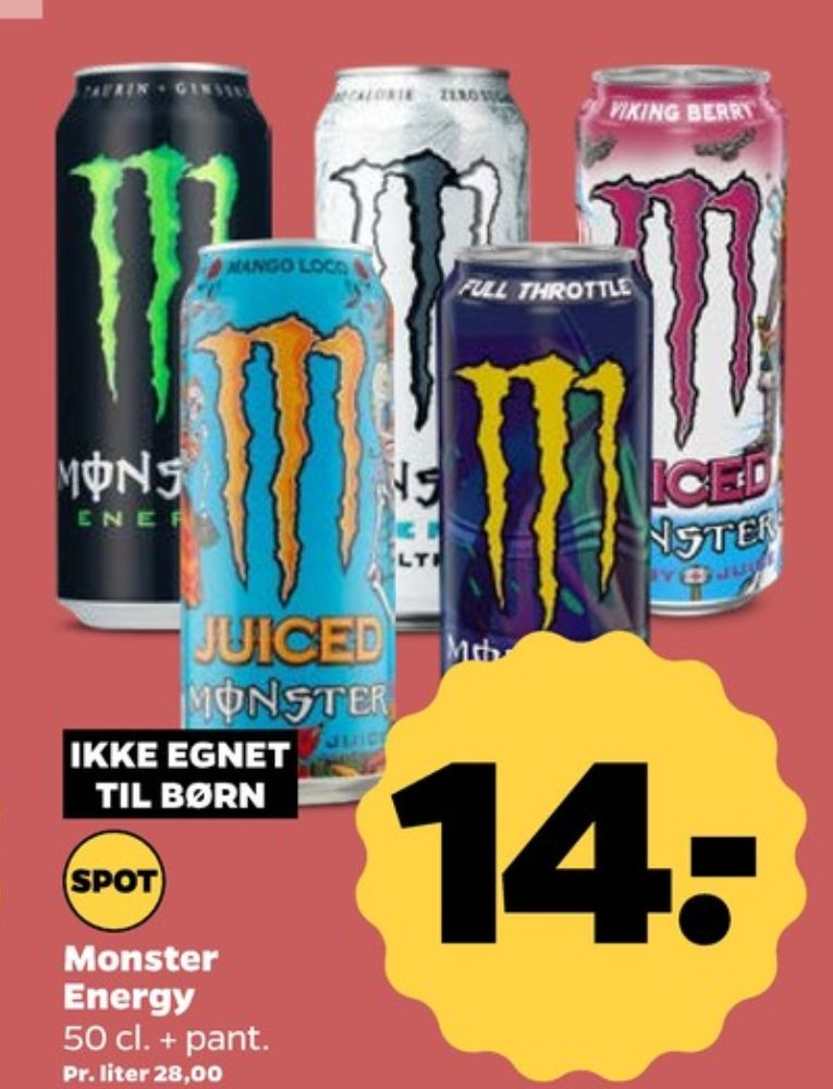 Monster Ultra Energy, Energidrik