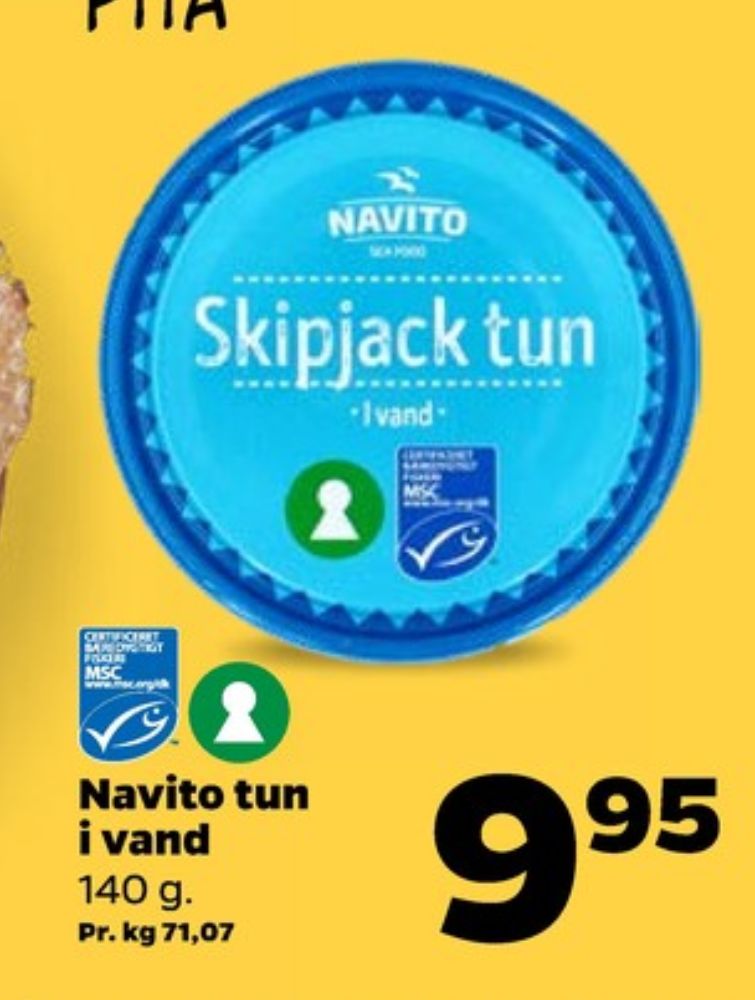 Navito, Tun i vand