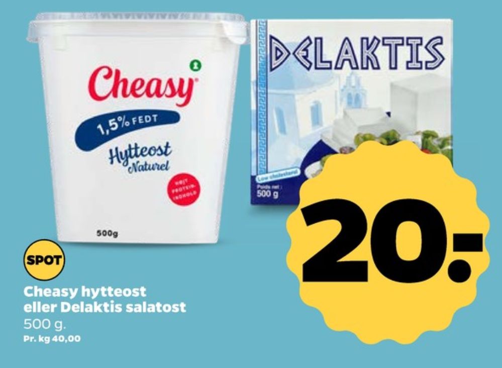 Cheasy, Hytteost naturel 1,5%