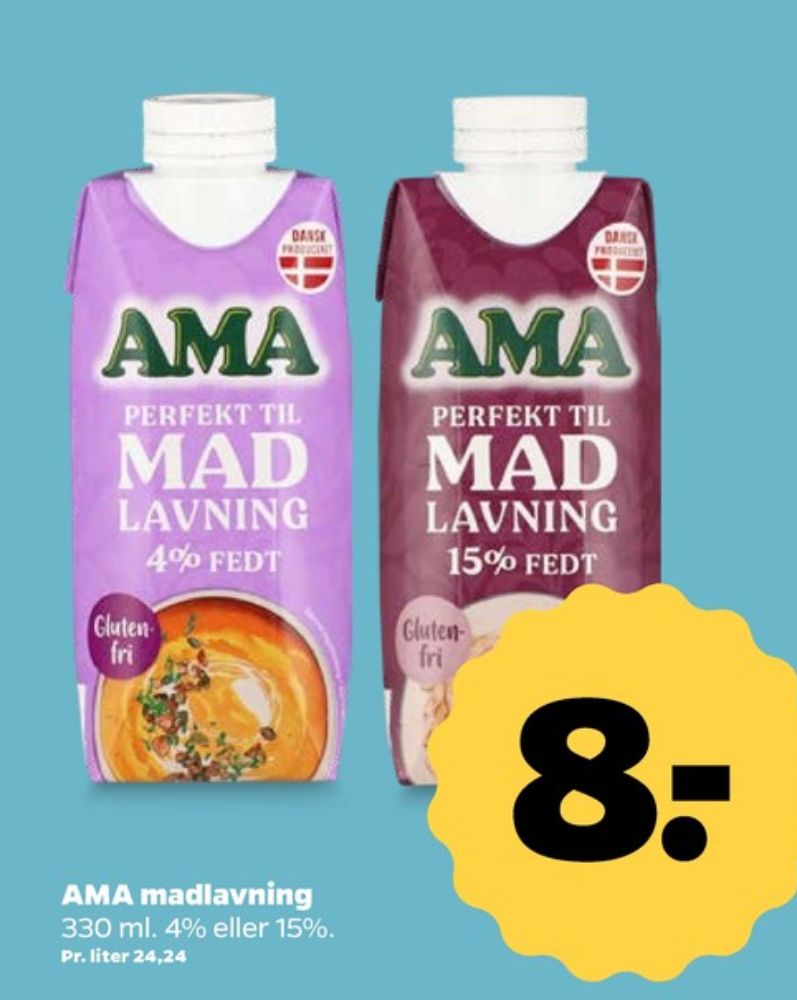 Ama, Madlavningsfløde 15 %