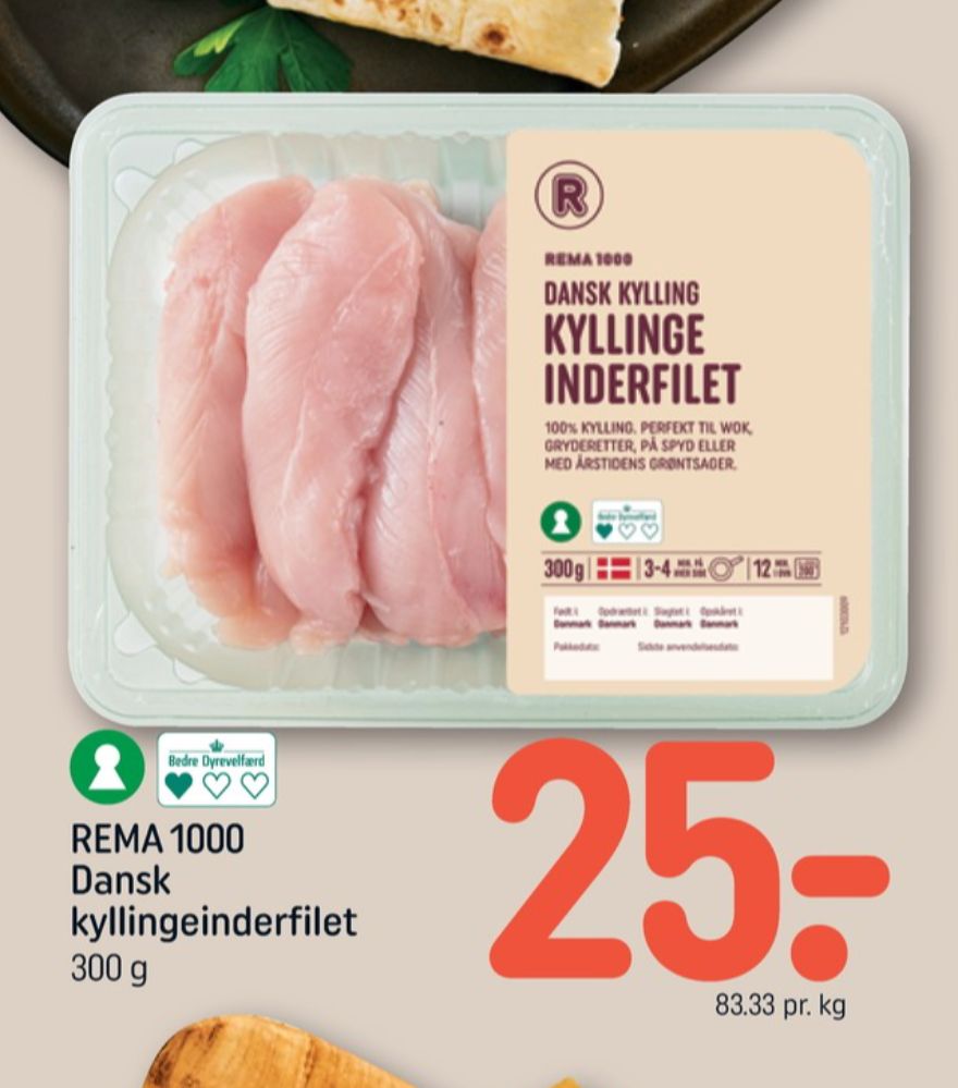 Rema 1000, Kyllingeinderfileter