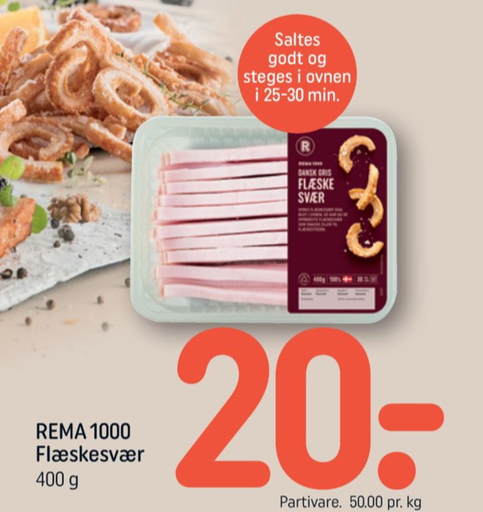 Rema 1000, Flæskesvær