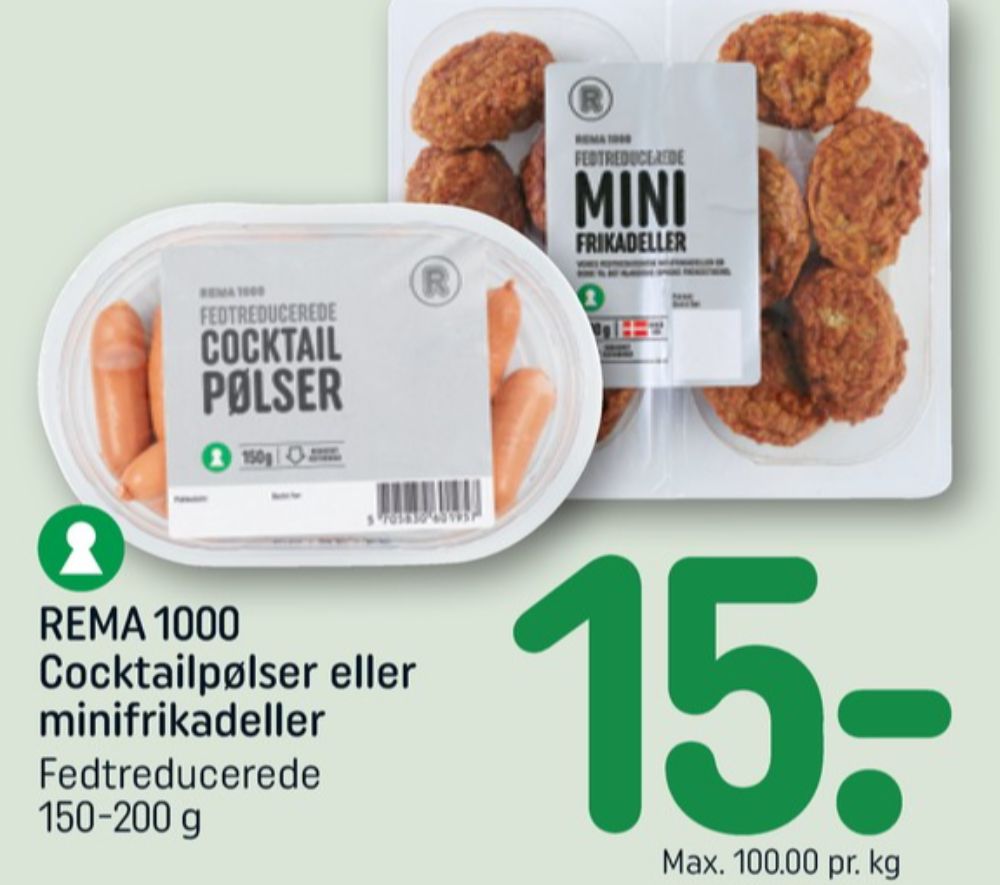 Rema 1000, Cocktailpølser