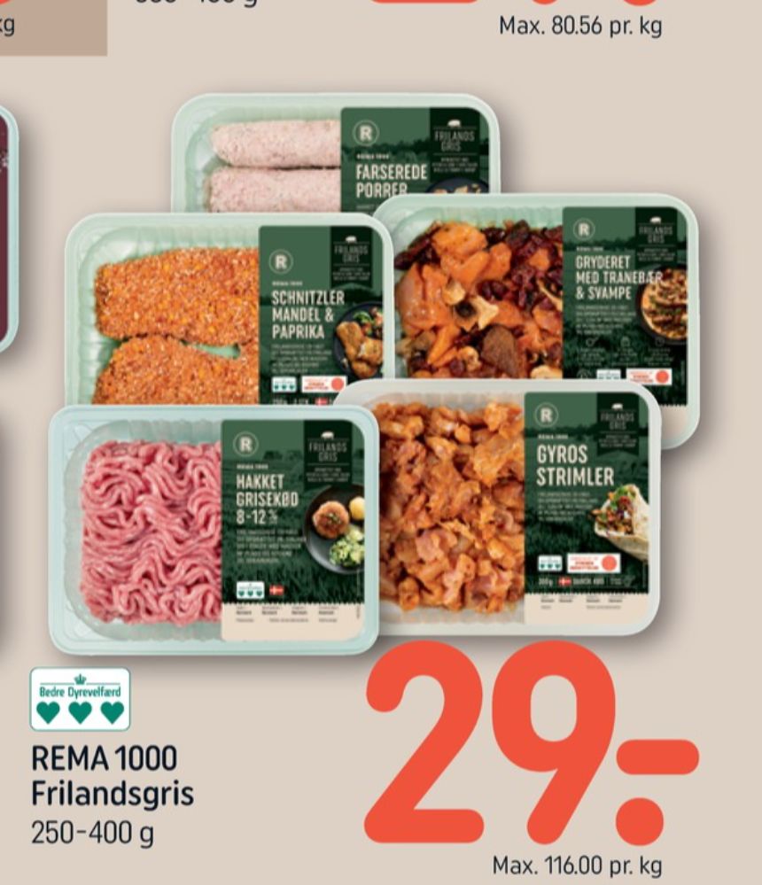 Rema 1000, Farserede Porrer