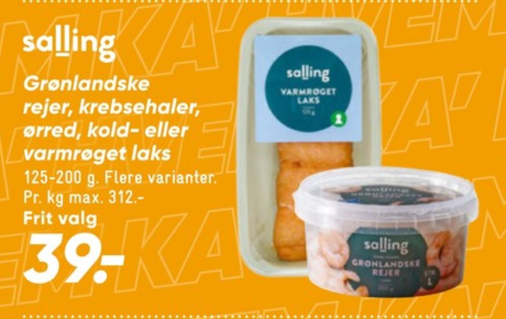 Salling, Rejer