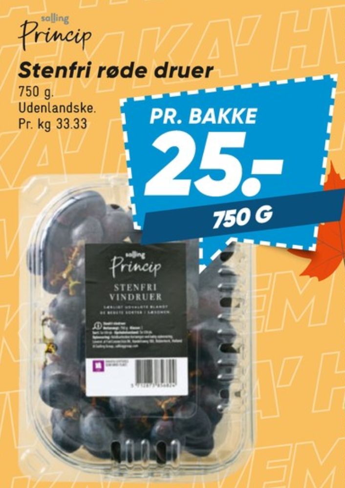 Salling Princip, Vindruer