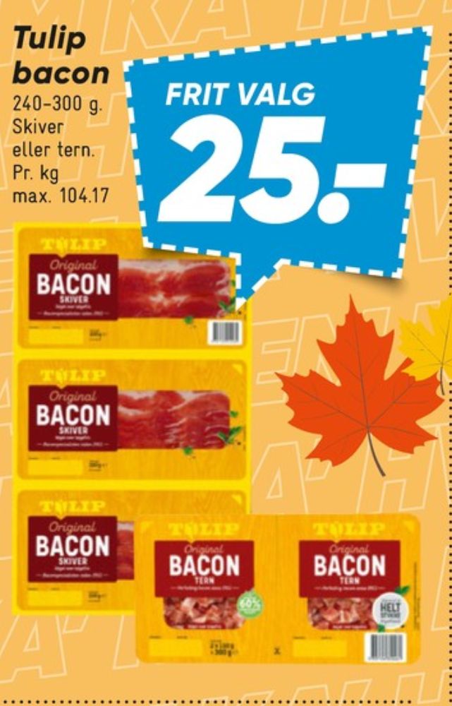 Tulip, Baconskiver