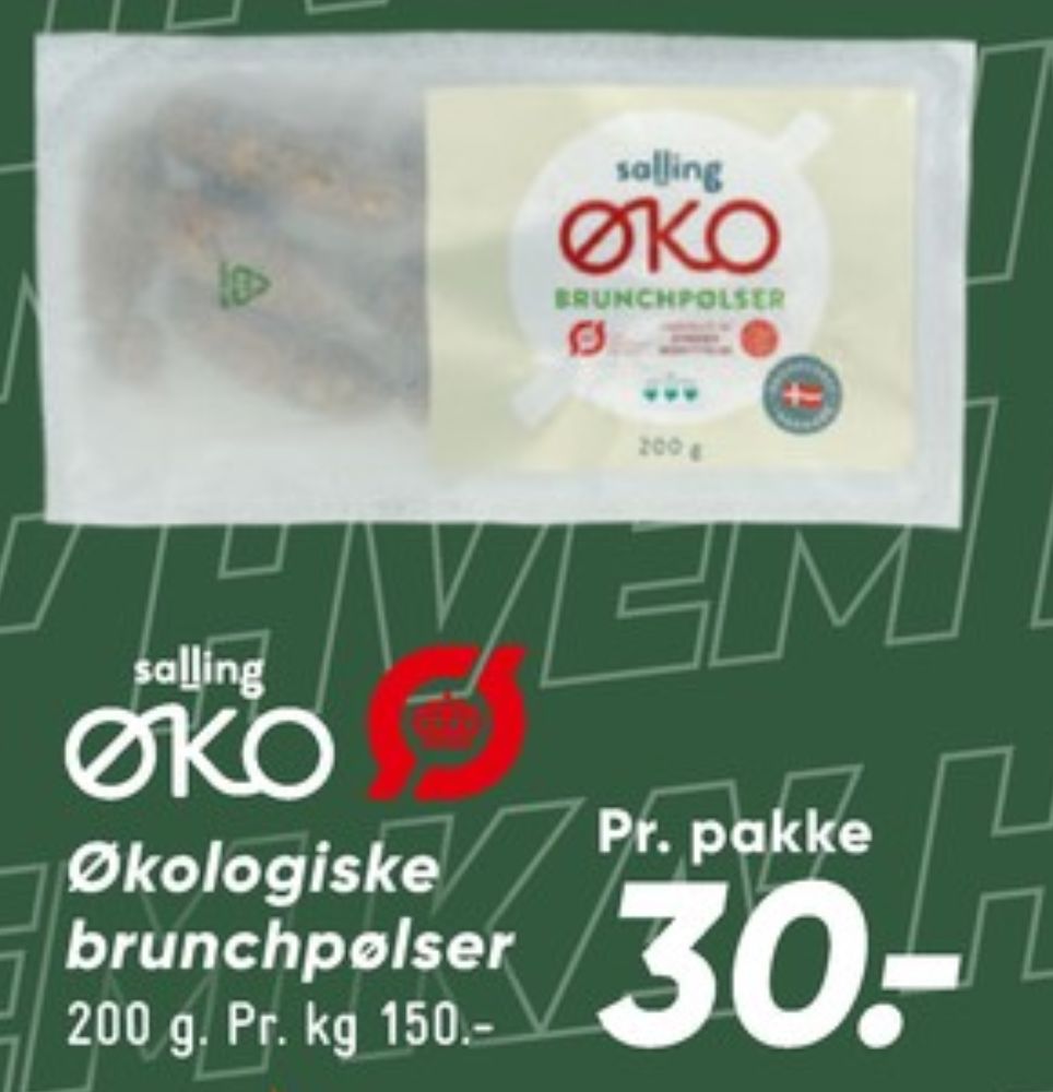 Salling ØKO, Brunchpølser