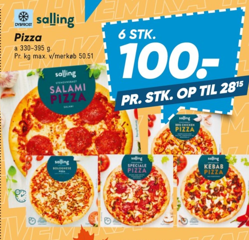 Salling, BBQ Chicken Pizza