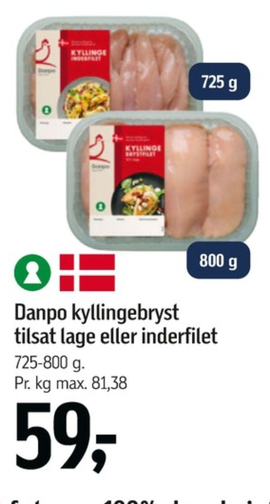 Danpo, Kyllingebrystfilet