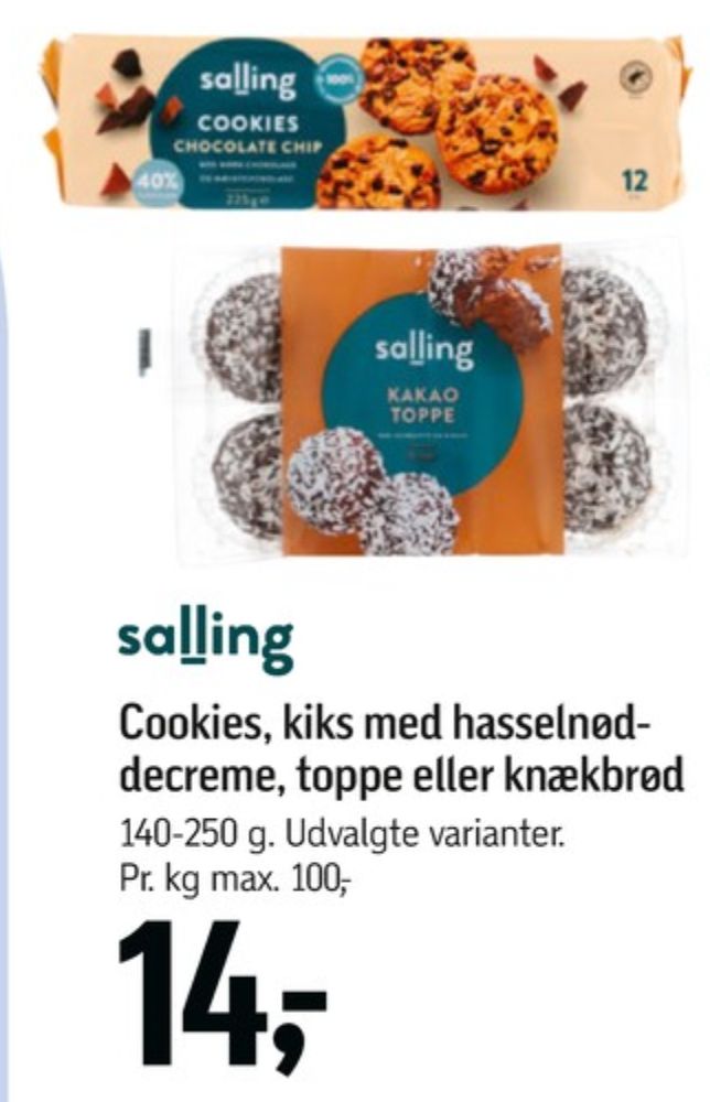 Salling, Cookies Chocolate Chips