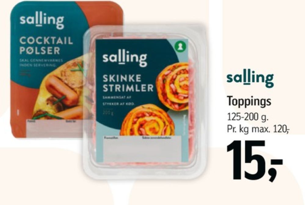 Salling, Skinkestrimler