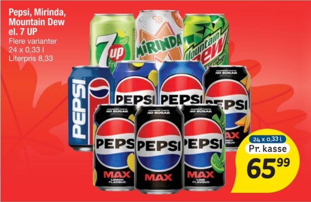 Pepsi Max Mango, Cola 24 pk.