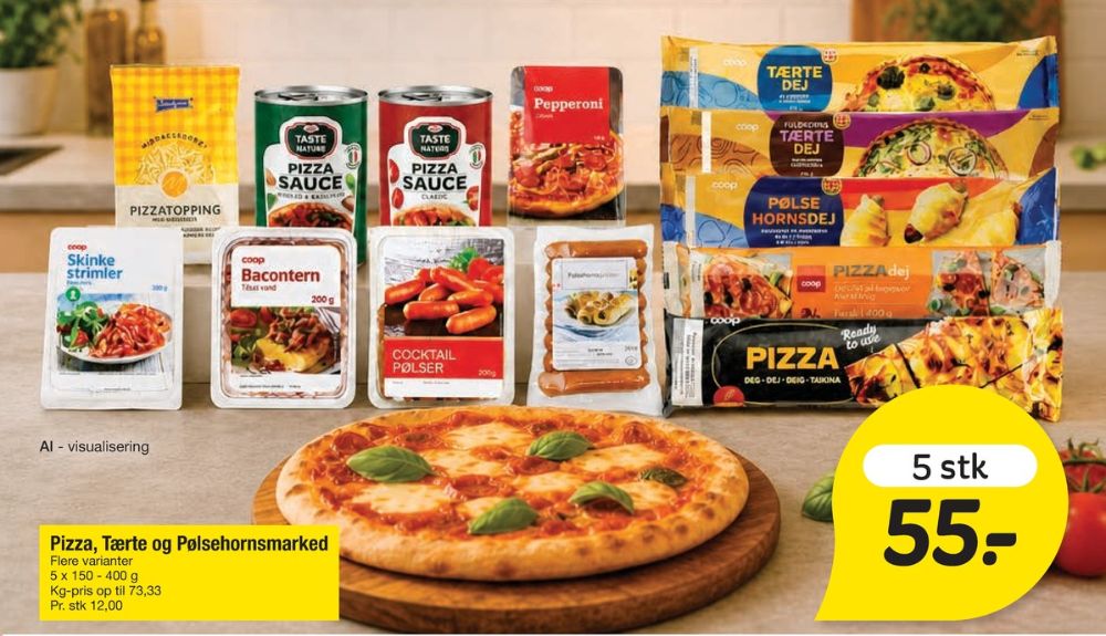 Falengreen, Revet ost Pizzatopping