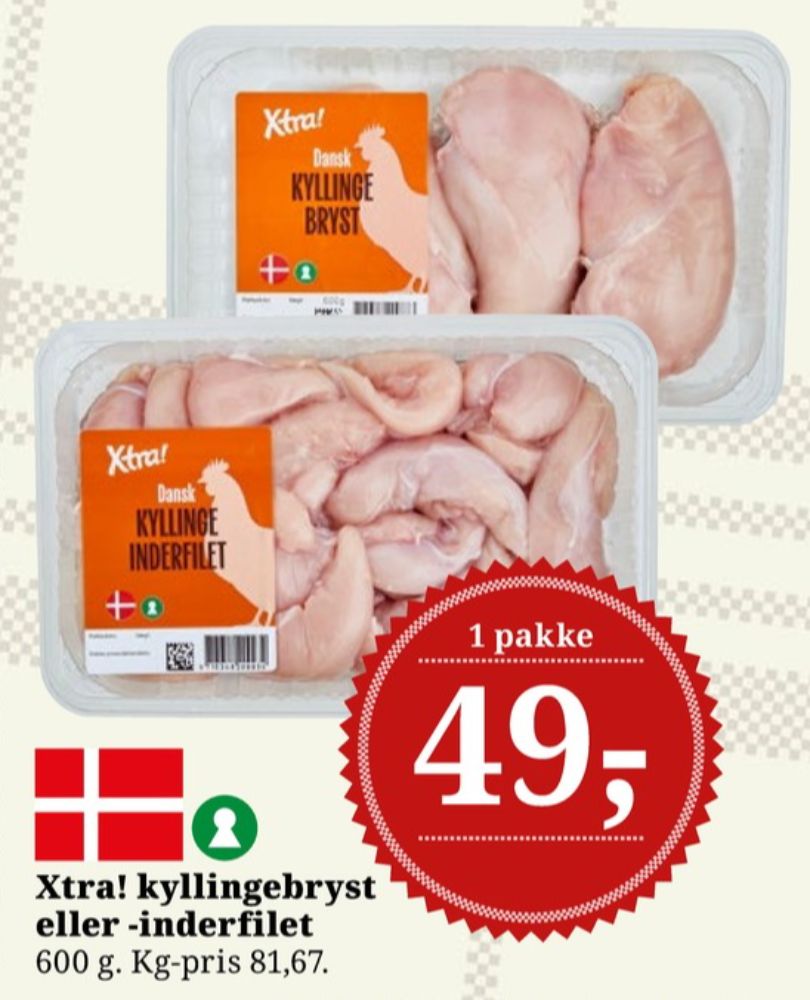Xtra, Kyllingebrystfilet