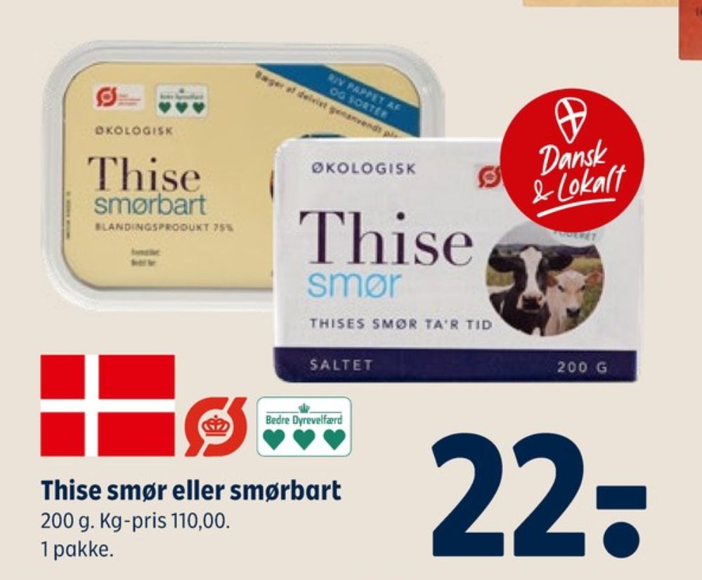 Thise, Smørbar
