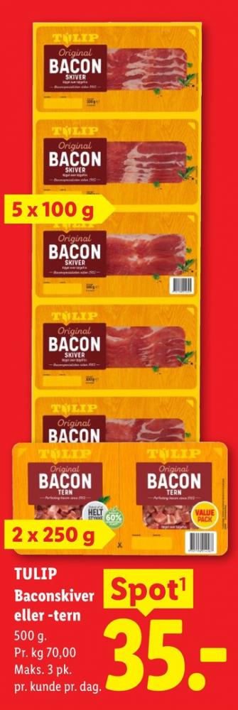 Tulip, Bacontern
