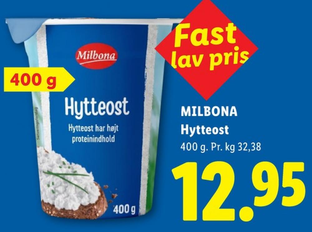 Milbona, Hytteost