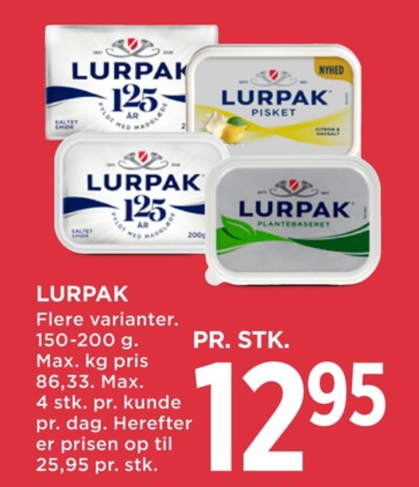 Lurpak, Smørbar