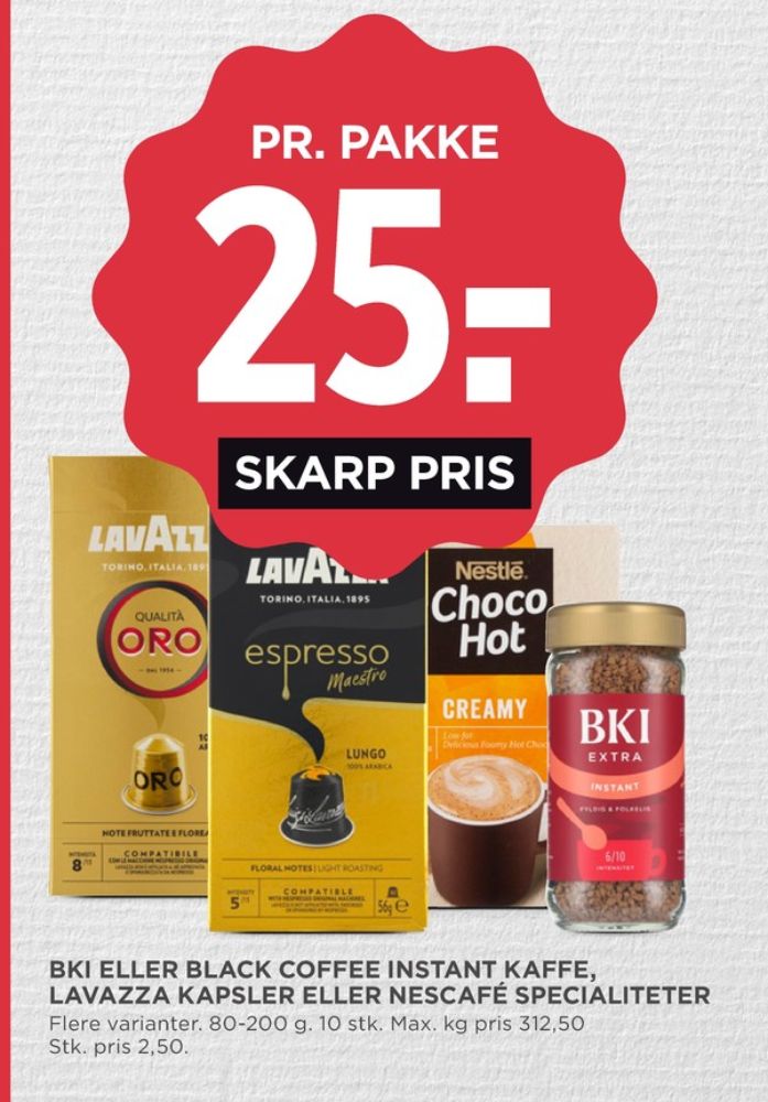 BKI Extra, Instant Kaffe