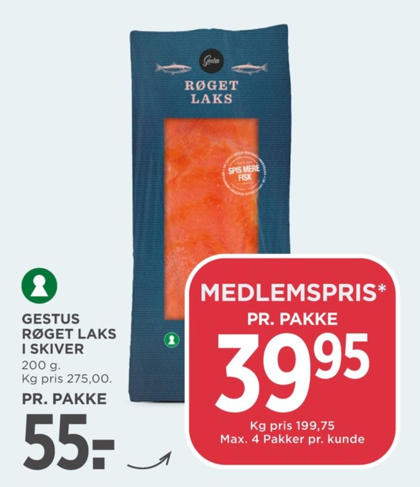 Gestus, Laks i skiver