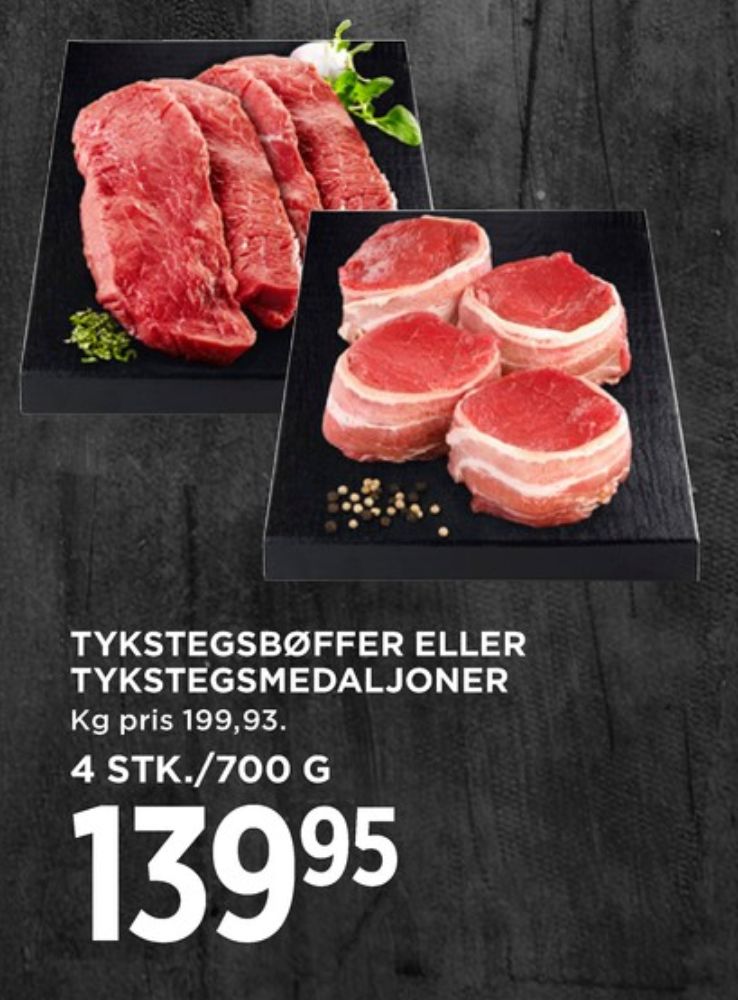 Oksetykstegsmedaljoner