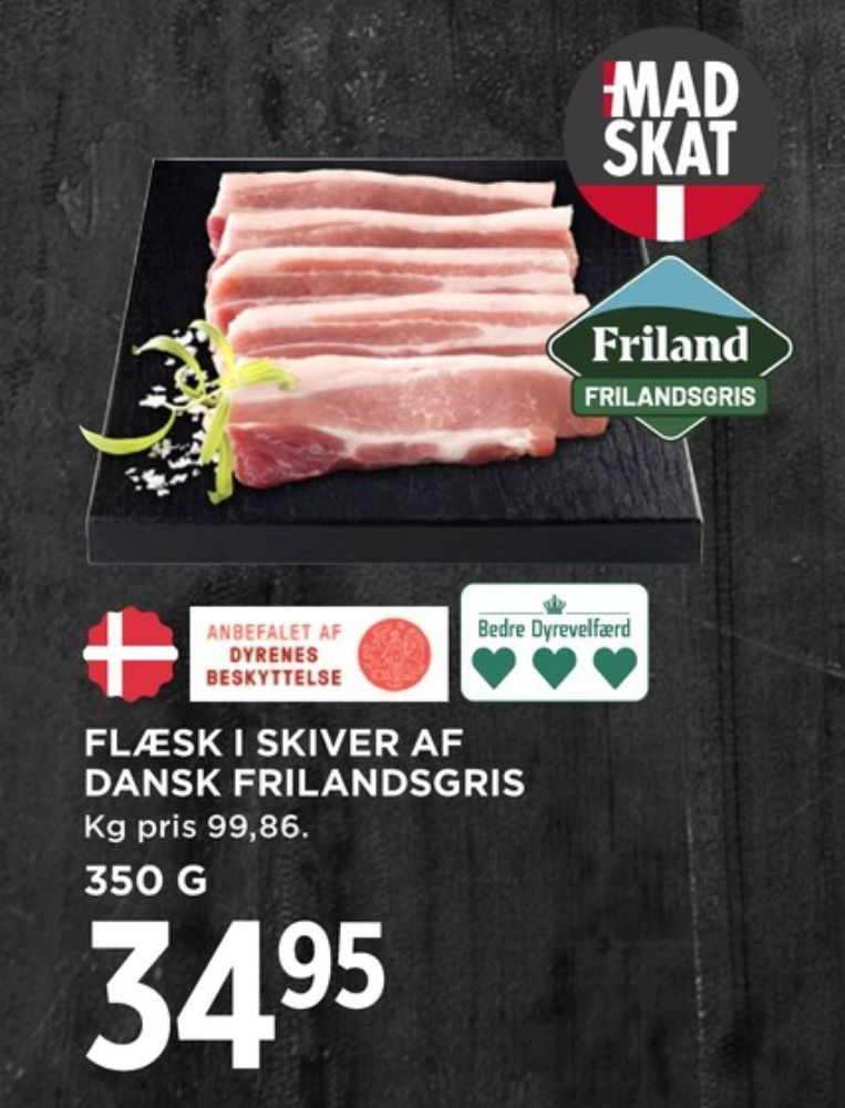 FRILAND Frilandsgris, Flæsk i skiver