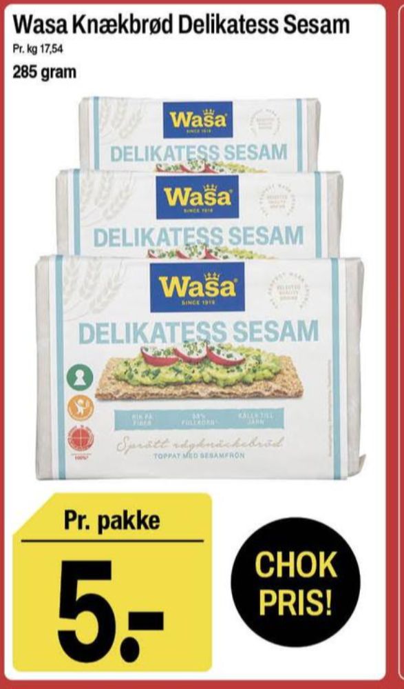 Wasa, Delikatesse Sesam knækbrød