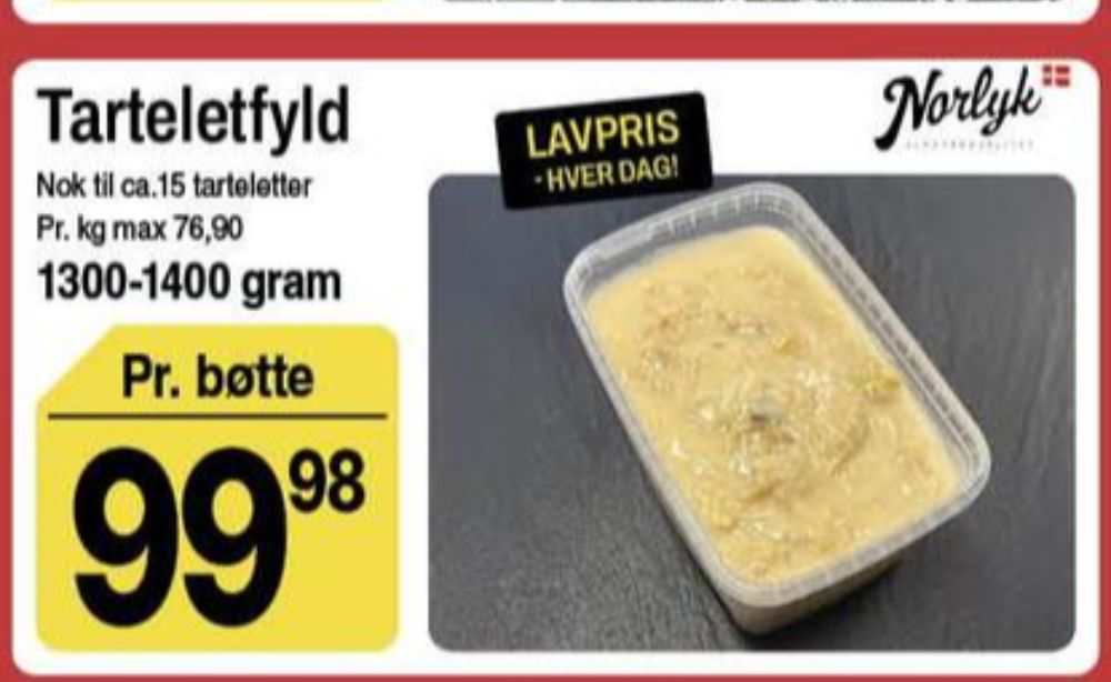 Norlyk Slagter, Tarteletfyld Høns i Asparges
