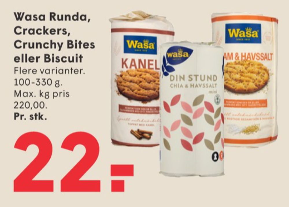 Wasa, Kanel knækbrød