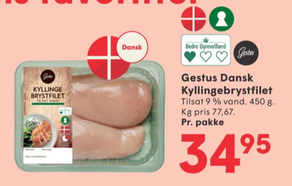 Gestus, Kyllingebrystfilet