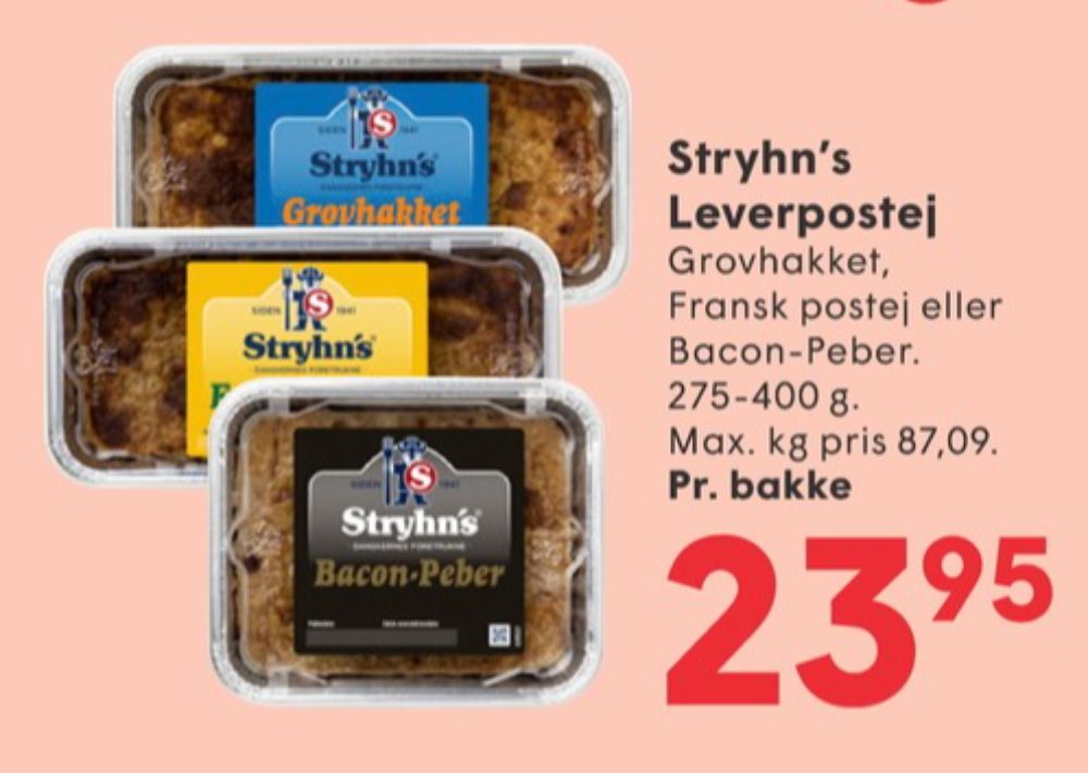 Stryhns Grovhakket, Leverpostej