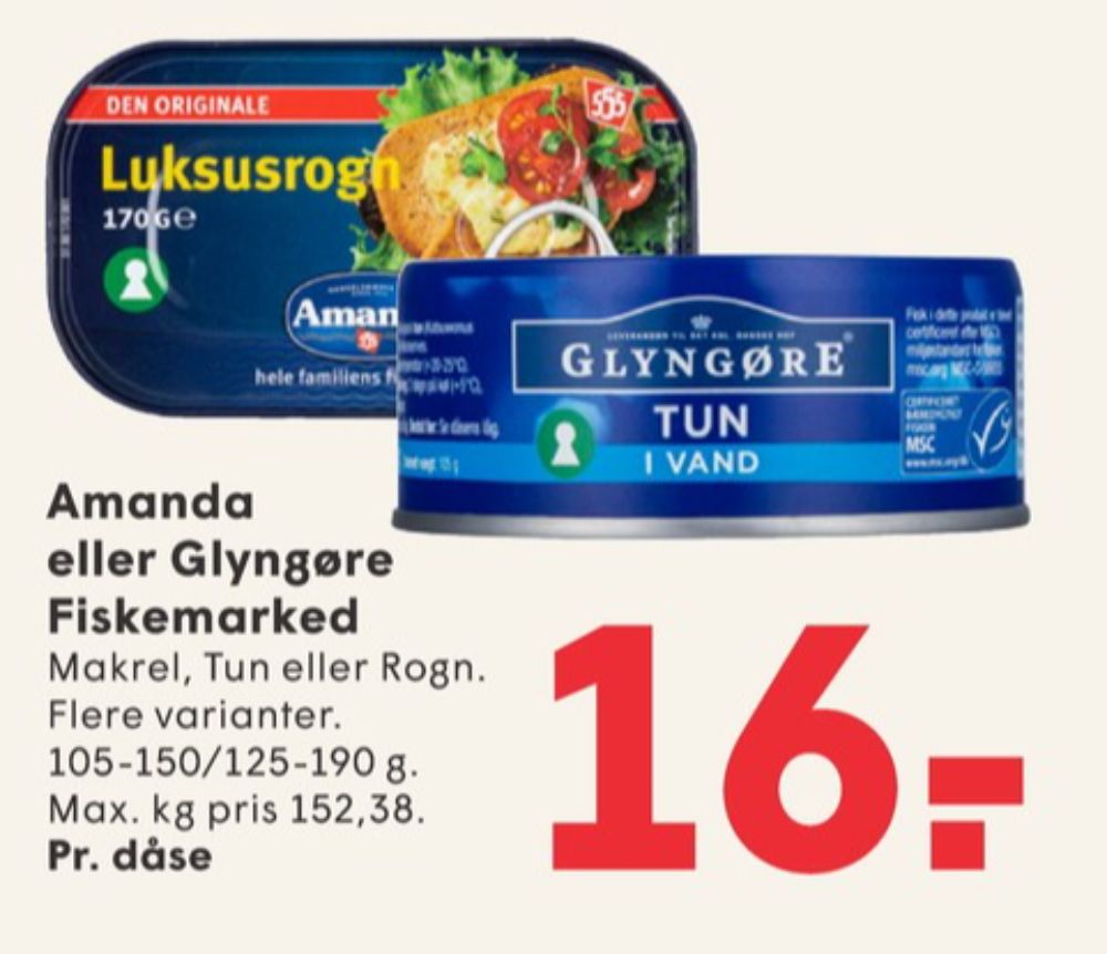 Amanda Seafood, Luksusrogn