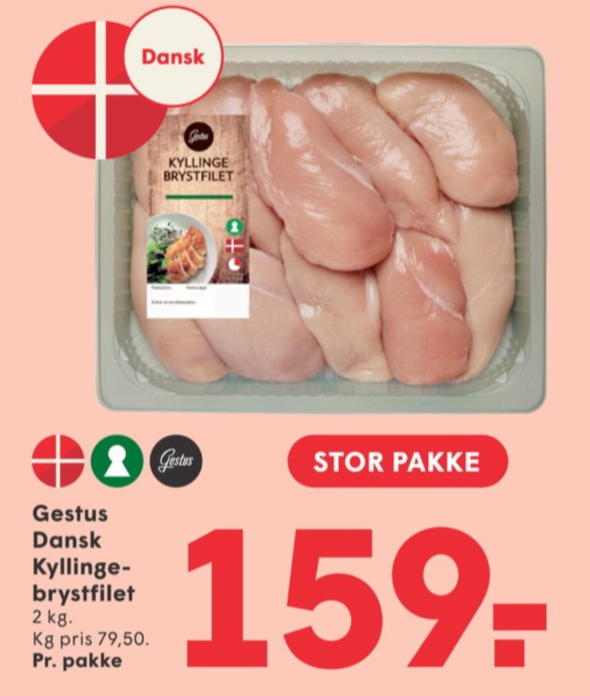 Gestus, Kyllingebrystfilet