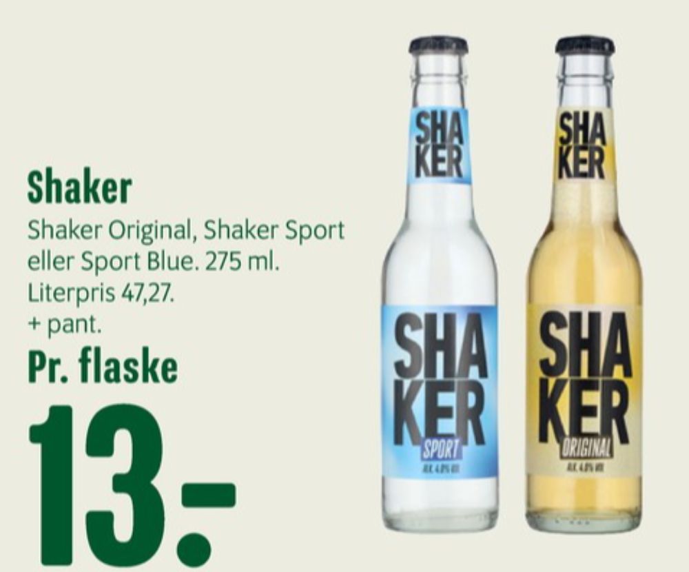 Shaker, Sport RTD